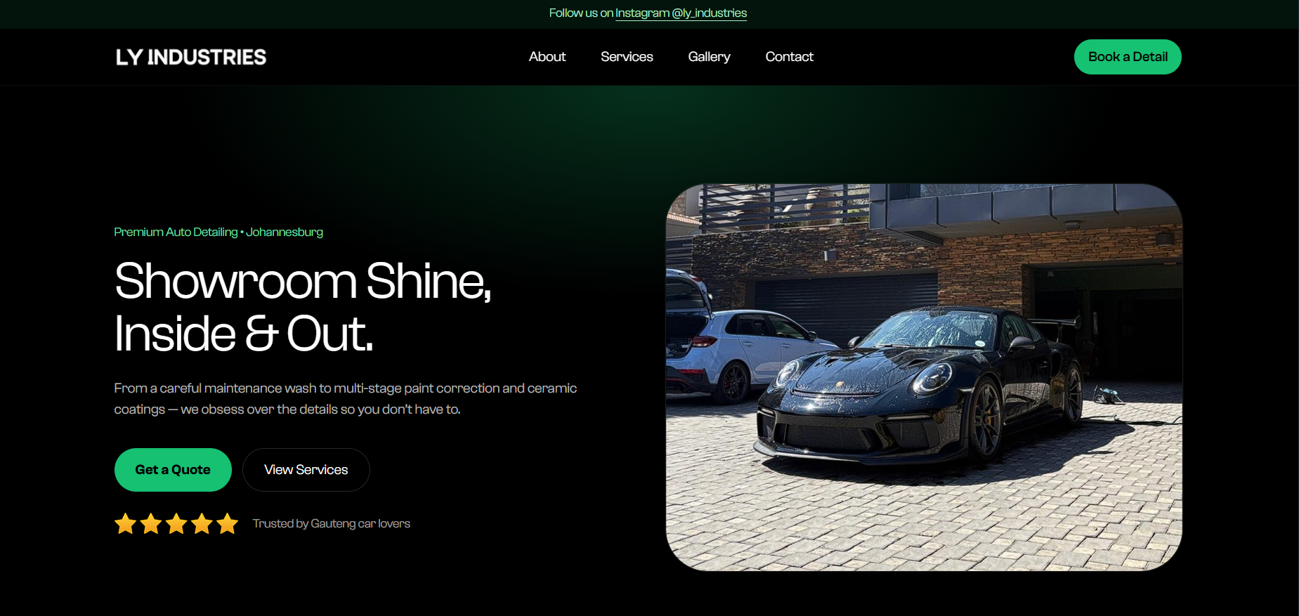 LY Industries website preview